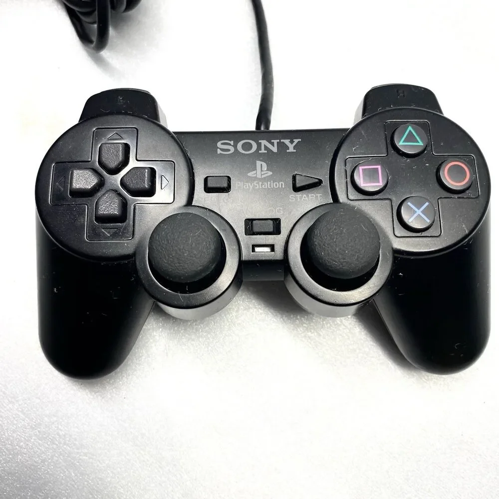 Sony PlayStation 2 Black SCPH10010 Controller OEM DualShock